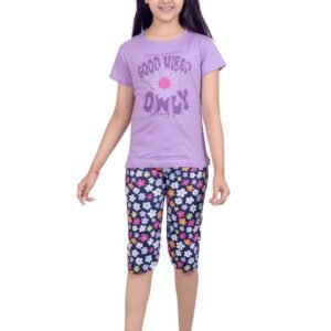 Girls Capri Set (Violet)